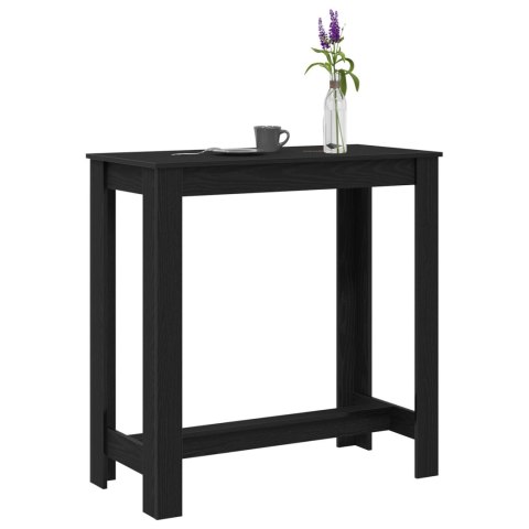 Stół barowy Czarny Dąb 102x50x103,5 cm z drewna Stół barowy Czarny Dąb 102x50x103,5 cm z drewna