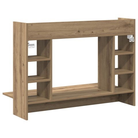 Biurko ścienne czarna dębowa 105x48x75 cm materiał drewnopochodny Biurko ścienne czarna dębowa 105x48x75 cm materiał drewnopochodny