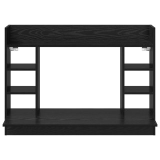  Biurko ścienne czarny dąb 105x48x75 cm materiał drewnopochodny