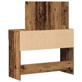  Toaletka z LED Stare drewno 100x40x120 cm