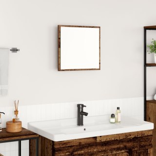  Lustro łazienkowe LED Stare drewno 40x8.5x37 cm Drewno inżynieryjne