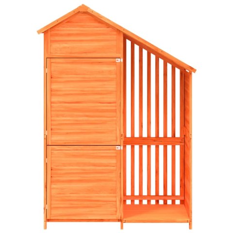 Ogrodowa szopa na narzędzia, brązowa, 120x53,5x170 cm, sosnowa Ogrodowa szopa na narzędzia, brązowa, 120x53,5x170 cm, sosnowa