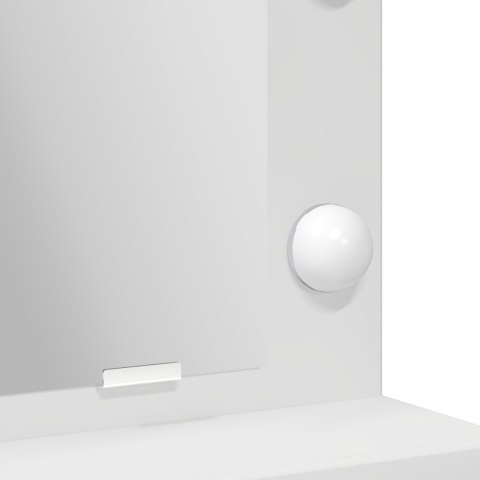 Toaletka z LED-owym podświetleniem, biała, 50x41x135 cm Toaletka z LED-owym podświetleniem, biała, 50x41x135 cm