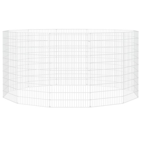 Kojec dla zwierząt, 12 paneli, 54x100 cm, galwanizowane żelazo Kojec dla zwierząt, 12 paneli, 54x100 cm, galwanizowane żelazo