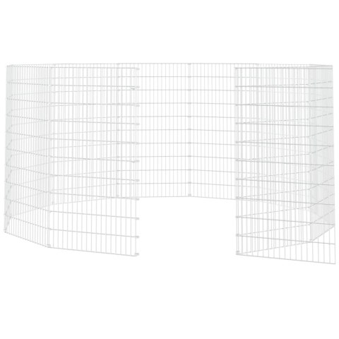 Kojec dla zwierząt, 12 paneli, 54x100 cm, galwanizowane żelazo Kojec dla zwierząt, 12 paneli, 54x100 cm, galwanizowane żelazo