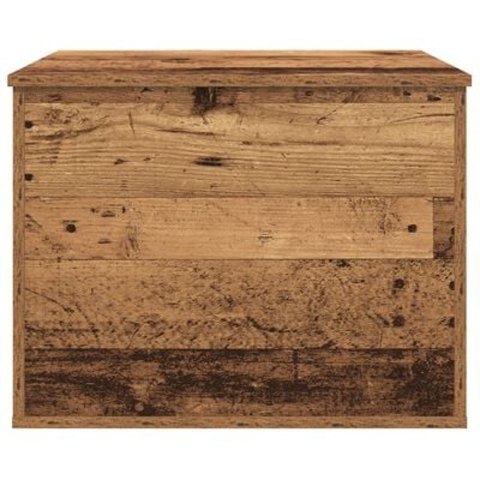 Skrzynia do przechowywania z pokrywą w stylu starego drewna 60x42x46 cm z materiału drewnopochodnego Skrzynia do przechowywania z pokrywą w stylu starego drewna 60x42x46 cm z materiału drewnopochodnego