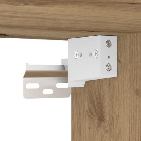Biurko ścienne czarna dębowa 105x48x75 cm materiał drewnopochodny Biurko ścienne czarna dębowa 105x48x75 cm materiał drewnopochodny
