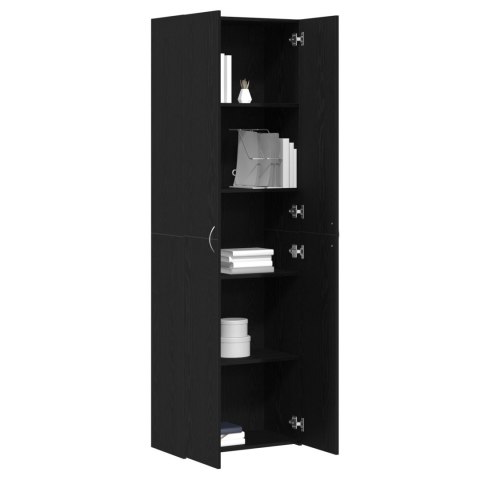Szafka biurowa Czarny Dąb 60x32x190 cm, z materiału drewnopochodnego Szafka biurowa Czarny Dąb 60x32x190 cm, z materiału drewnopochodnego