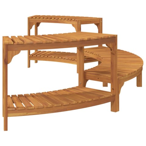 Otoczenie wanny spa Połówkowe 272x120.5x55.5 cm z drewna akacjowego Otoczenie wanny spa Połówkowe 272x120.5x55.5 cm z drewna akacjowego
