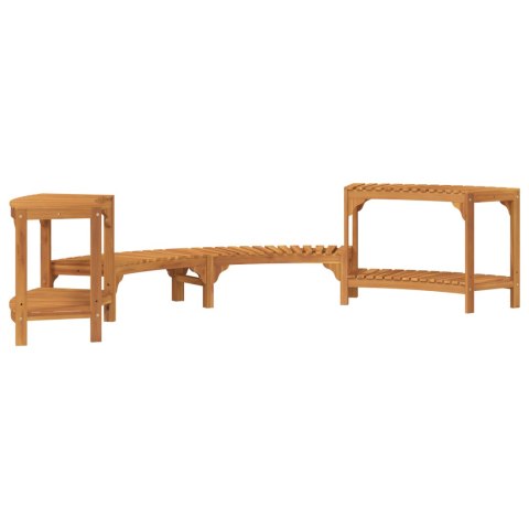 Otoczenie wanny spa Połówkowe 272x120.5x55.5 cm z drewna akacjowego Otoczenie wanny spa Połówkowe 272x120.5x55.5 cm z drewna akacjowego