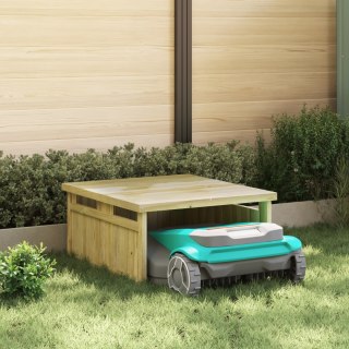  Garaż na robota do koszenia 70x80x38 cm z impregnowanego drewna sosnowego