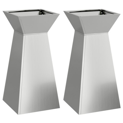 Donice Metalowe Stal galwanizowana 35 x 35 x 73 cm Donice Metalowe Stal galwanizowana 35 x 35 x 73 cm
