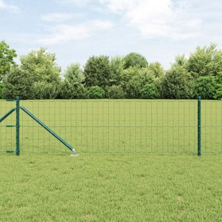 VidaXL Ogrodzenie Euro z 13 gwoździami 0.4x50 m stal ocynkowana zielona