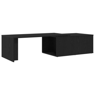 Stolik kawowy vidaXL Czarny Dąb 150x50x35 cm z drewna inżynieryjnego