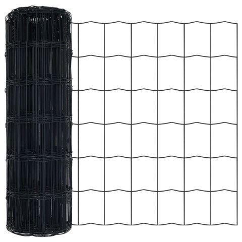  Ogrodzenie Euro Szare 0,4x10 m Stal