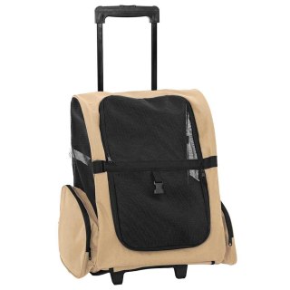 VidaXL Wózek dla zwierząt 3 w 1 Design Sand 48x32x57 cm Tkanina Oxford