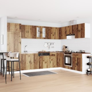 VidaXL Szafka pod zlew 'Porto'z zlewem Stare Drewno 80x46x84,5 cm Materiał drewnopochodny