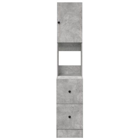 Szafka kuchenna w betonie szarym 35x50x180 cm z płyty wiórowej Szafka kuchenna w betonie szarym 35x50x180 cm z płyty wiórowej
