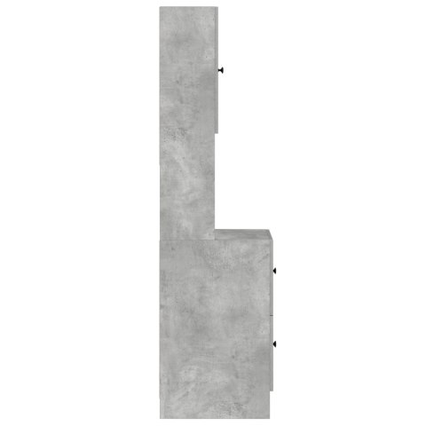 Szafka kuchenna w betonie szarym 35x50x180 cm z płyty wiórowej Szafka kuchenna w betonie szarym 35x50x180 cm z płyty wiórowej