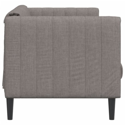  Sofa 3-osobowa, kolor taupe, tapicerowana tkaniną