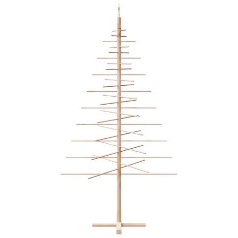  Drewniana choinka do udekorowania, 210 cm, lite drewno sosnowe