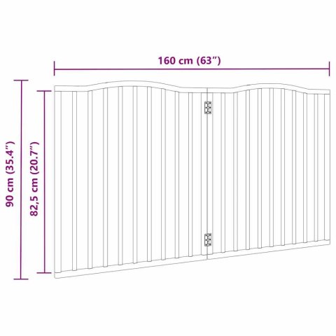  Składana bramka zabezpieczająca dla psa, 2 panele, 160 cm