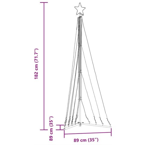  Lampki choinkowe, 339 LED, zimne białe światło, 182 cm