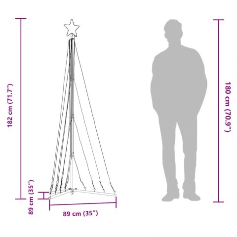  Lampki choinkowe, 339 LED, zimne białe światło, 182 cm