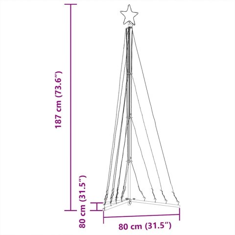  Lampki choinkowe, 339 zimnych białych LED, 180 cm