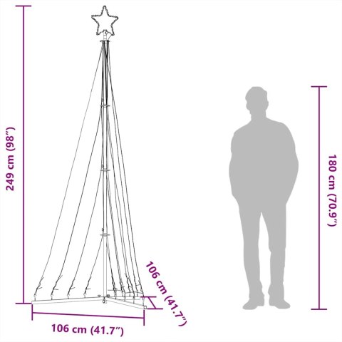  Lampki choinkowe, 447 niebieskich LED, 250 cm