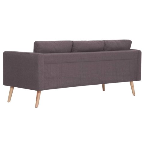  Sofa 3-osobowa, tapicerowana tkaniną, taupe