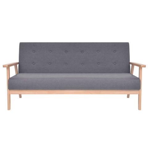  3 osobowa sofa tapicerowana, ciemnoszara