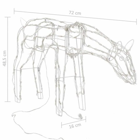  3-częściowa ozdoba świąteczna, renifery, 229 LED