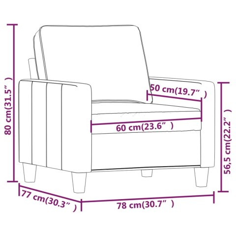  Fotel, winna czerwień, 60 cm, obity tkaniną