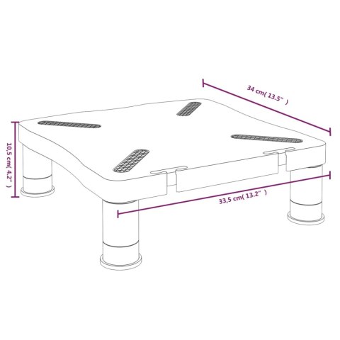  Podstawka pod monitor, czarna, 33,5x34x10,5 cm