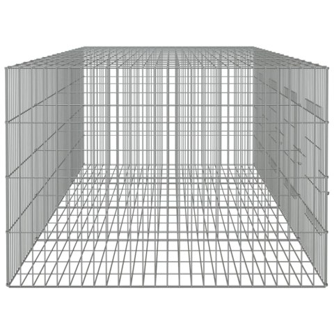  Klatka dla królika, 4 panele, 217x79x54cm, galwanizowane żelazo