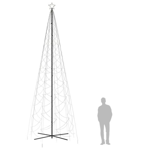  Choinka stożkowa, 1400 ciepłych białych LED, 160x500 cm