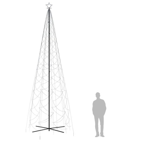  Choinka stożkowa, 1400 niebieskich diod LED, 160x500 cm