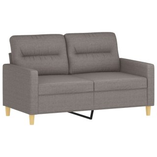  Sofa 2-osobowa, kolor taupe, 120 cm, tapicerowana tkaniną