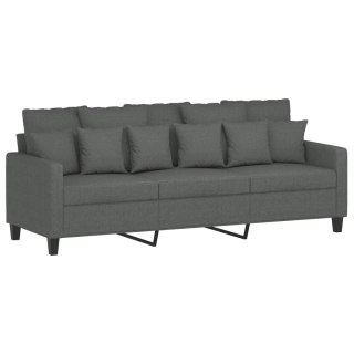  Sofa 3-osobowa, ciemnoszara, 180 cm, tapicerowana tkaniną