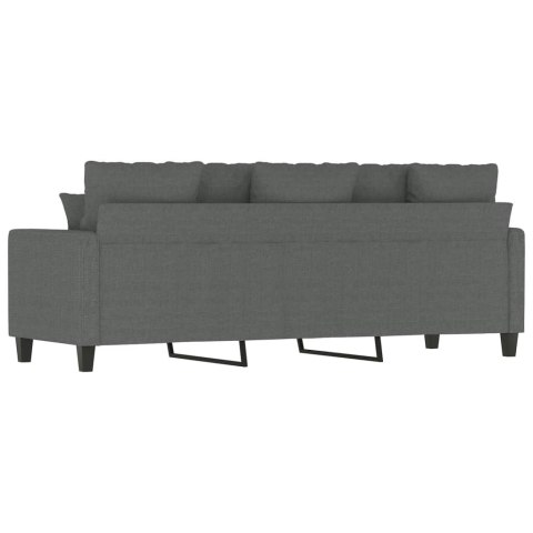  Sofa 3-osobowa, ciemnoszara, 180 cm, tapicerowana tkaniną