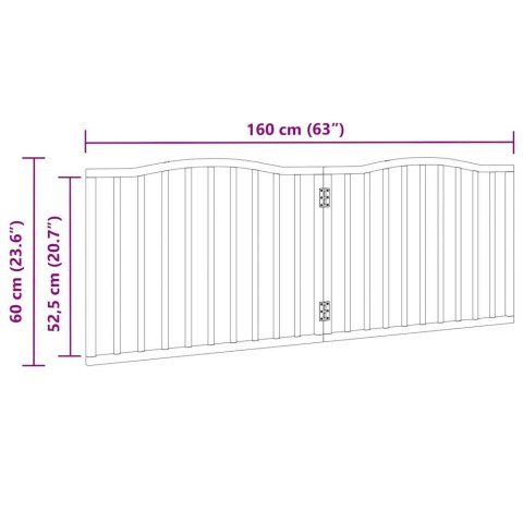  Składana bramka zabezpieczająca dla psa, 2 panele, 160 cm