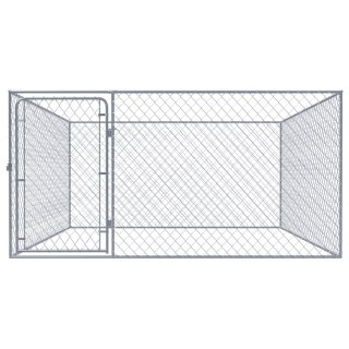  Kojec dla psa z galwanizowanej stali, 2 x 2 x 1 m