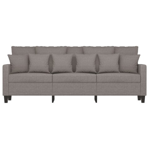  Sofa 3-osobowa, kolor taupe, 180 cm, tapicerowana tkaniną