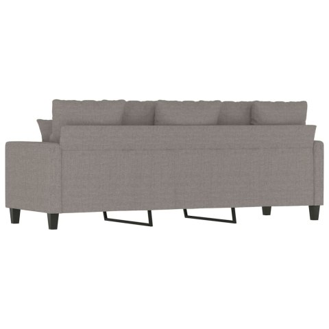  Sofa 3-osobowa, kolor taupe, 180 cm, tapicerowana tkaniną