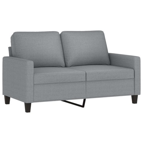  Sofa 2-osobowa, jasnoszara, 120 cm, tapicerowana tkaniną