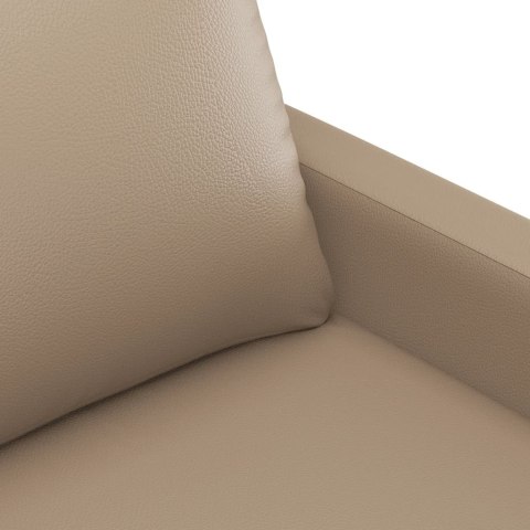  2-osobowa sofa, kolor cappuccino, 120 cm, sztuczna skóra