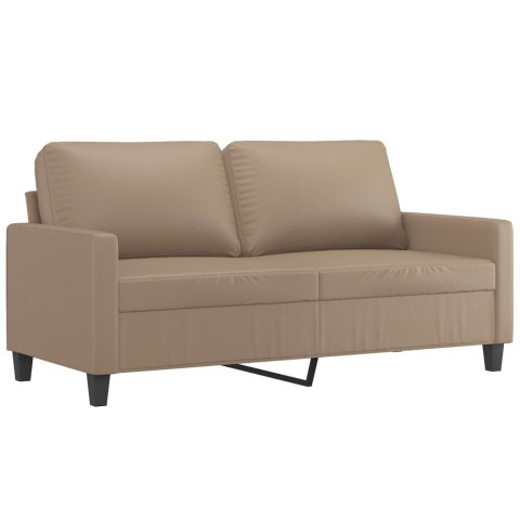  2-osobowa sofa, kolor cappuccino, 140 cm, sztuczna skóra