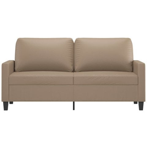  2-osobowa sofa, kolor cappuccino, 140 cm, sztuczna skóra