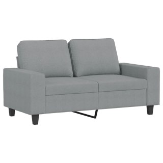  Sofa 2-osobowa, jasnoszara, 120 cm, tapicerowana tkaniną